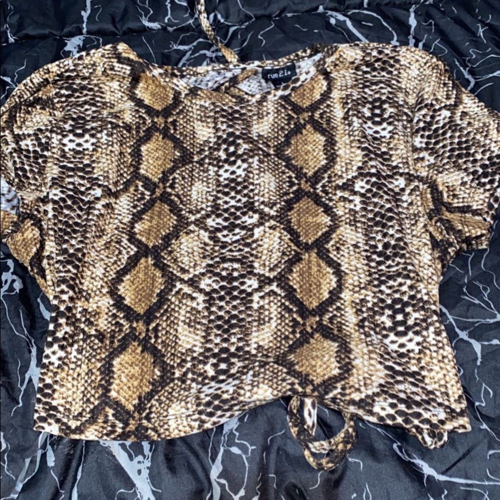 Open Back Crop Top